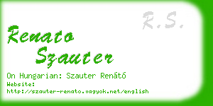 renato szauter business card