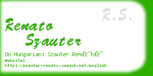 renato szauter business card